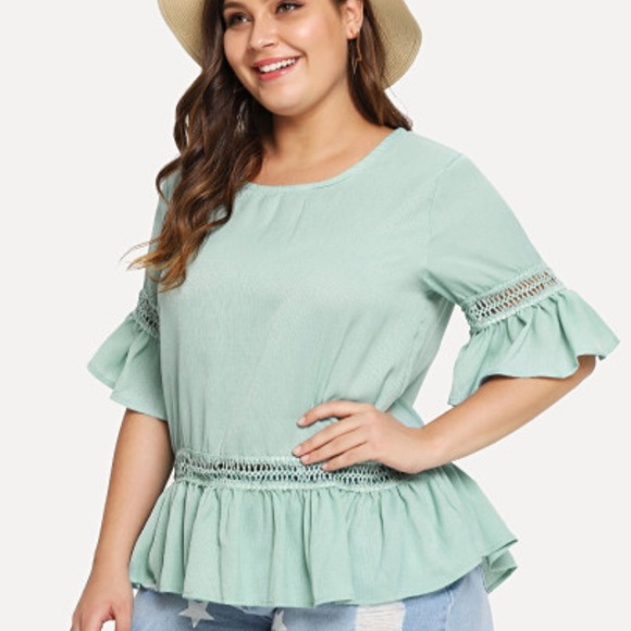 NEW 🌸Plus Ruffles Top🌸 - Picture 4 of 4